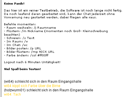 erster Chat